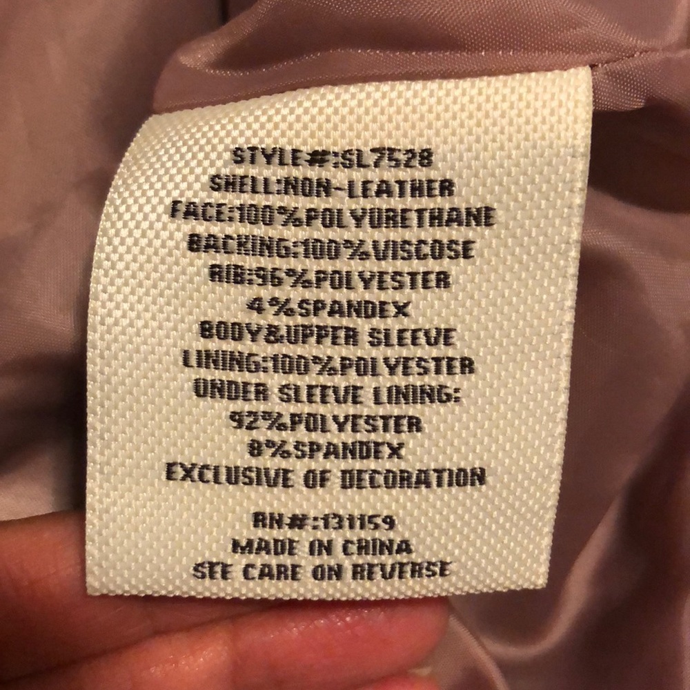 NWT Nordstrom Moto Jacket Pink Small - Picture 4 of 6